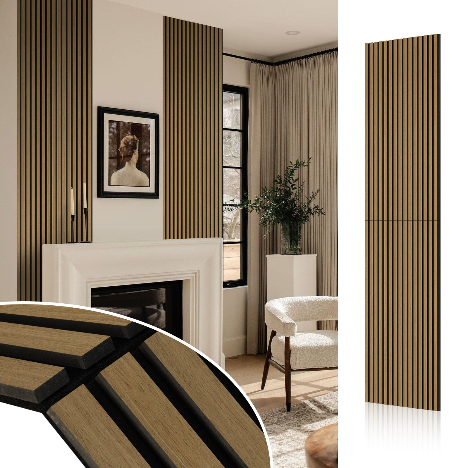 Folding Wood Veneer Acoustic Wall Panel